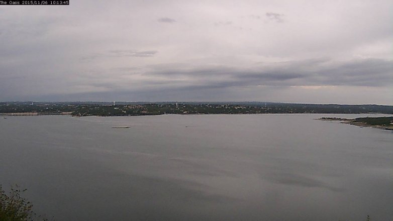 Lake Travis webcam, November 6, 2015 9:20 AM CT