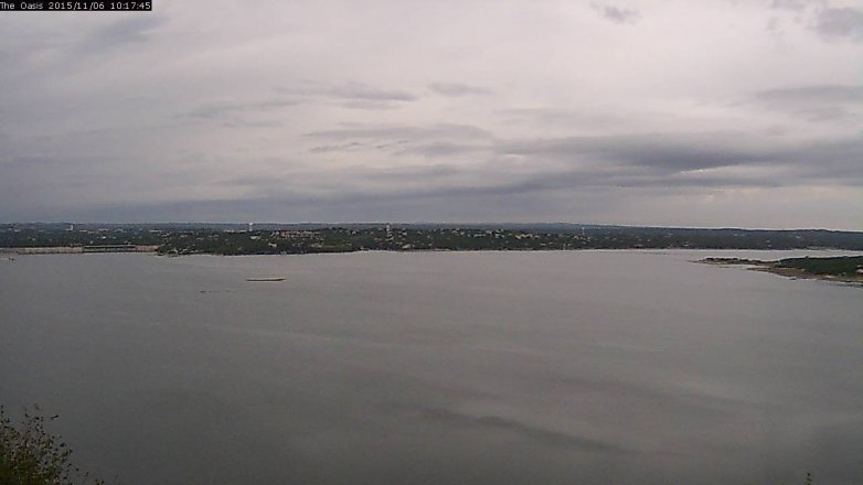 Lake Travis webcam, November 6, 2015 9:25 AM CT