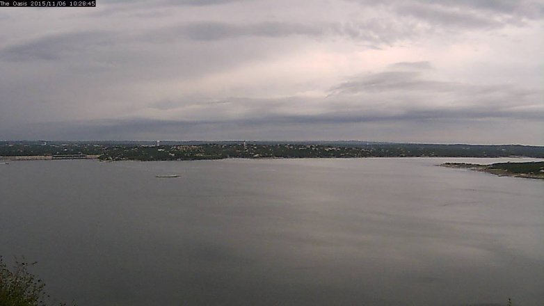 Lake Travis webcam, November 6, 2015 9:35 AM CT