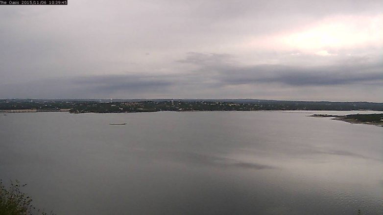 Lake Travis webcam, November 6, 2015 9:45 AM CT