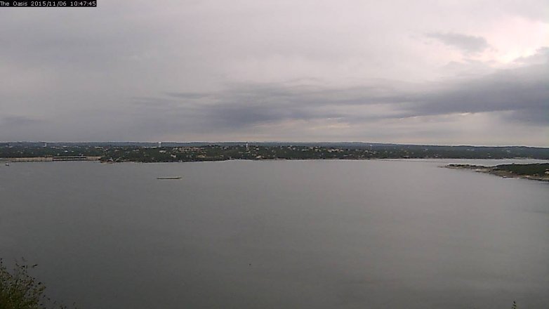 Lake Travis webcam, November 6, 2015 9:55 AM CT