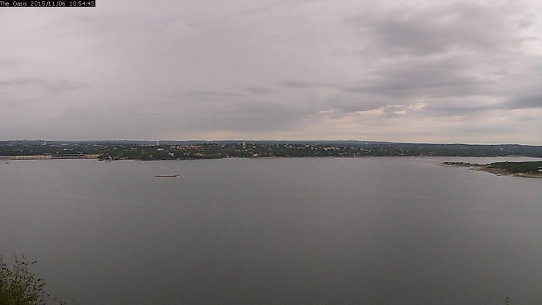 Lake Travis webcam, November 6, 2015 10:00 AM CT