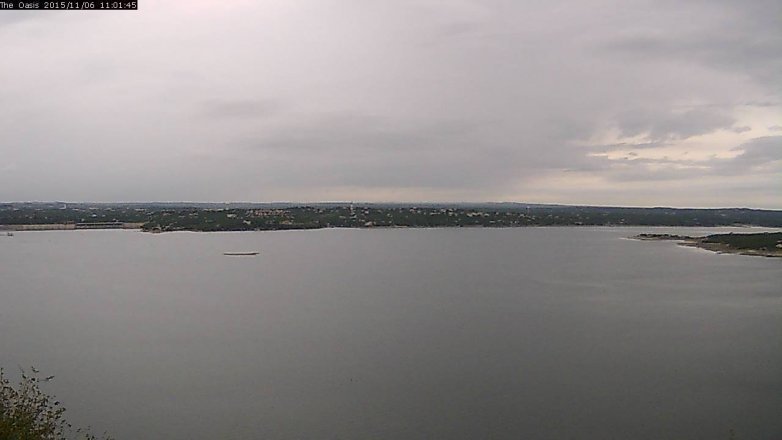 Lake Travis webcam, November 6, 2015 10:05 AM CT