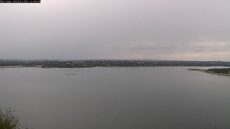 Lake Travis webcam, November 6, 2015 10:50 AM CT