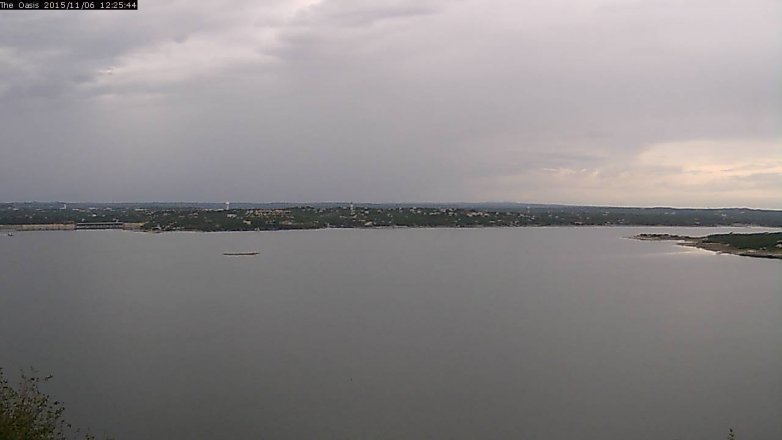 Lake Travis webcam, November 6, 2015 11:30 AM CT