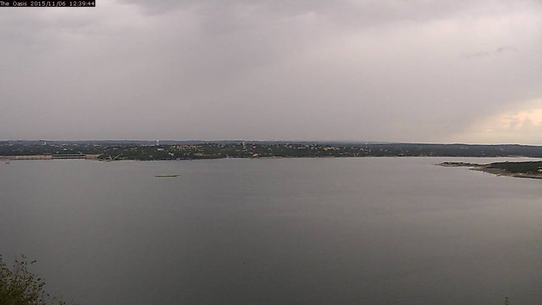 Lake Travis webcam, November 6, 2015 11:45 AM CT