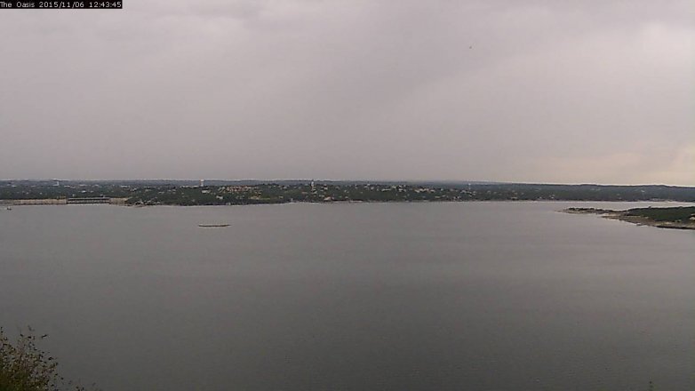 Lake Travis webcam, November 6, 2015 11:50 AM CT