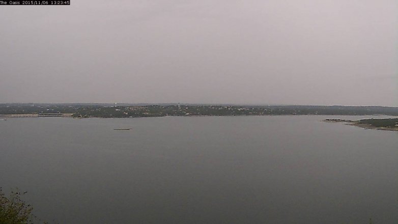 Lake Travis webcam, November 6, 2015 12:30 PM CT