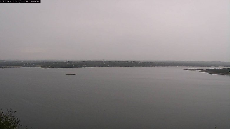 Lake Travis webcam, November 6, 2015 1:10 PM CT