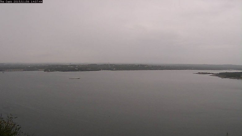 Lake Travis webcam, November 6, 2015 1:15 PM CT