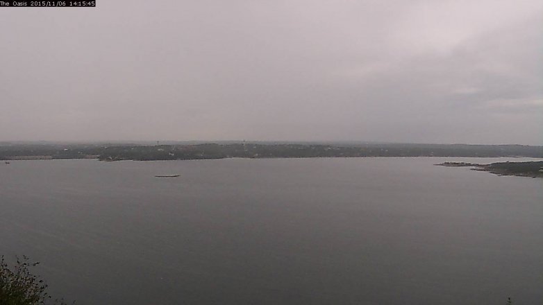 Lake Travis webcam, November 6, 2015 1:20 PM CT