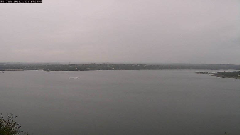 Lake Travis webcam, November 6, 2015 1:30 PM CT