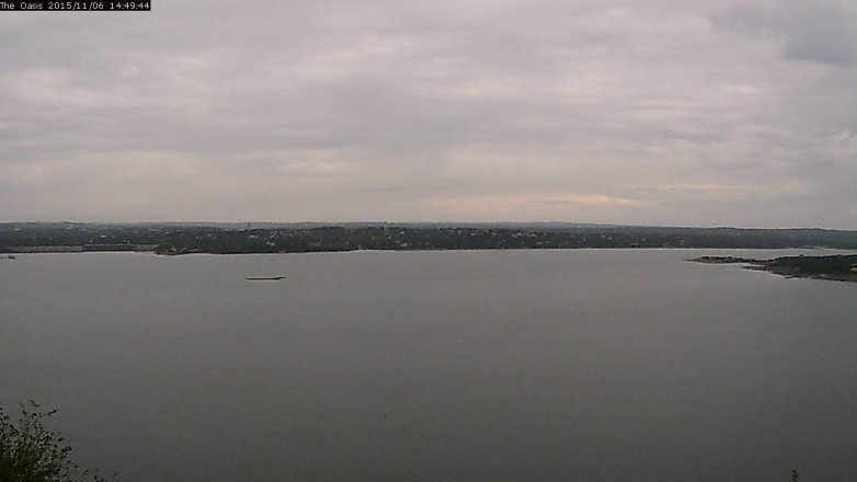 Lake Travis webcam, November 6, 2015 1:55 PM CT