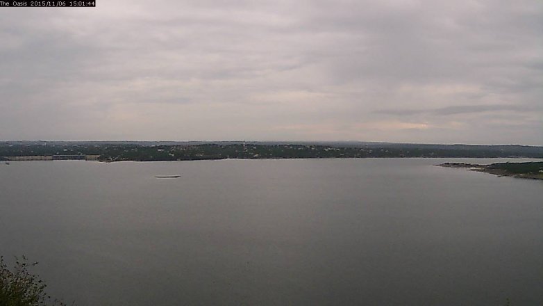 Lake Travis webcam, November 6, 2015 2:10 PM CT