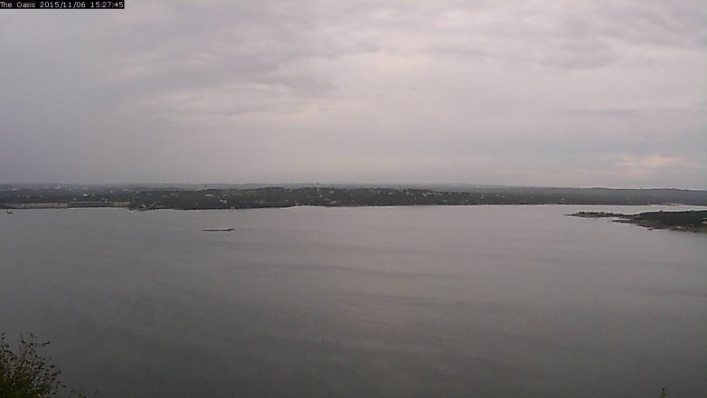 Lake Travis webcam, November 6, 2015 2:35 PM CT