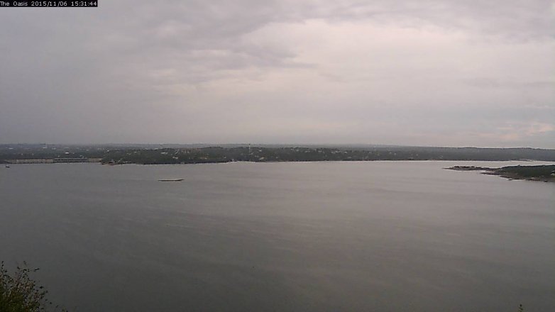 Lake Travis webcam, November 6, 2015 2:40 PM CT