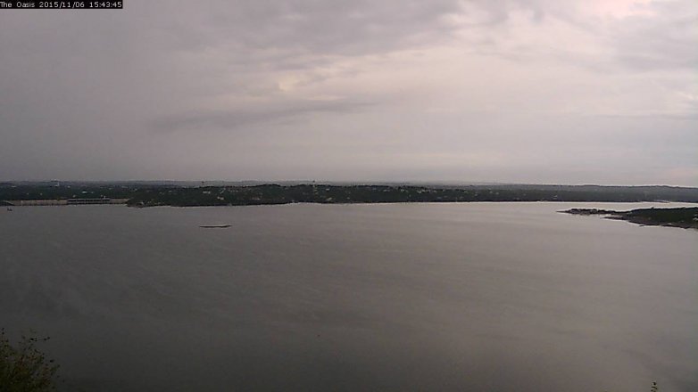 Lake Travis webcam, November 6, 2015 2:50 PM CT