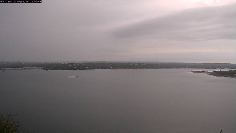 Lake Travis webcam, November 6, 2015 3:15 PM CT