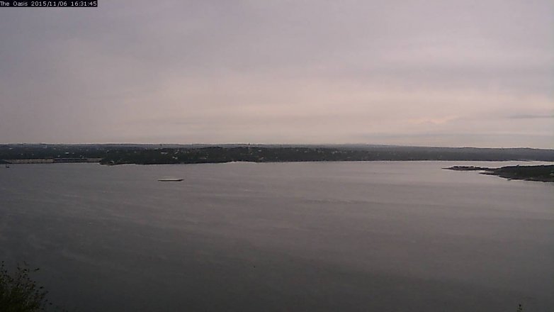 Lake Travis webcam, November 6, 2015 3:40 PM CT
