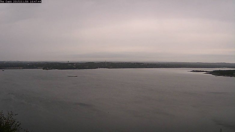Lake Travis webcam, November 6, 2015 3:55 PM CT