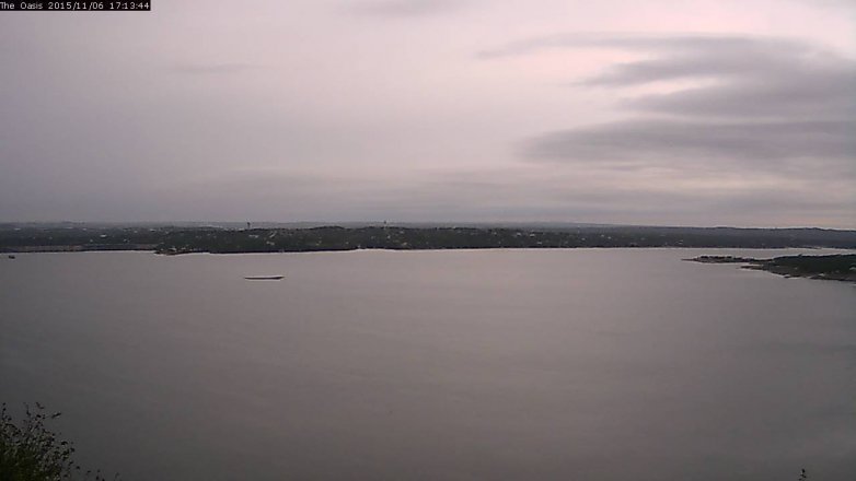 Lake Travis webcam, November 6, 2015 4:20 PM CT