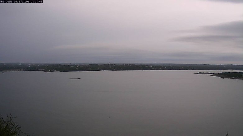 Lake Travis webcam, November 6, 2015 4:25 PM CT