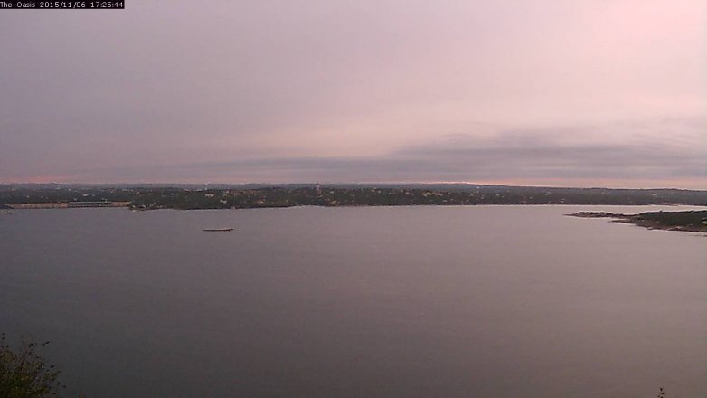 Lake Travis webcam, November 6, 2015 4:35 PM CT