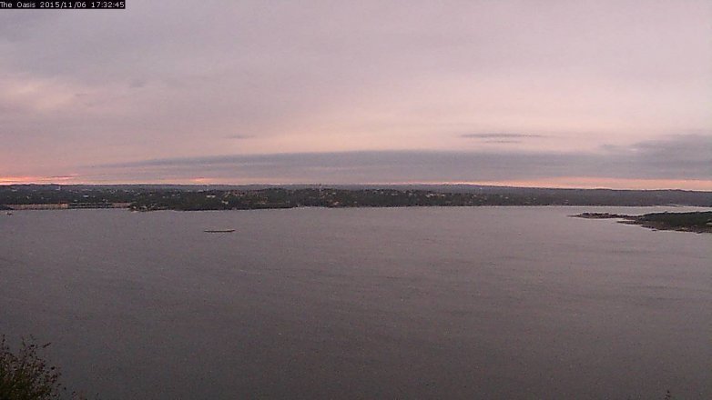 Lake Travis webcam, November 6, 2015 4:40 PM CT