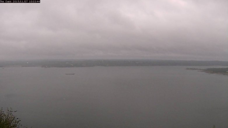 Lake Travis webcam, November 7, 2015 9:10 AM CT