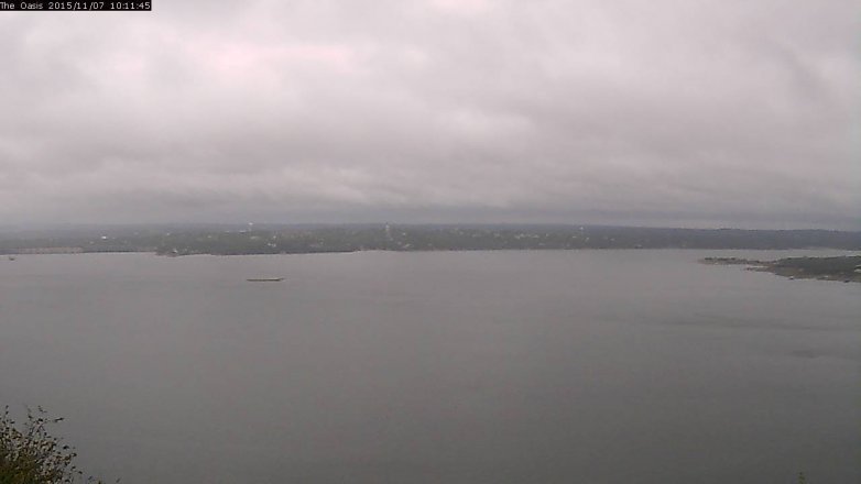 Lake Travis webcam, November 7, 2015 9:20 AM CT