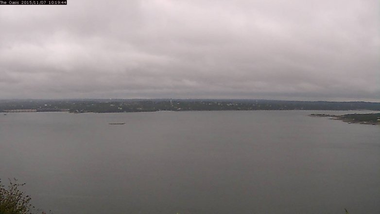 Lake Travis webcam, November 7, 2015 9:25 AM CT