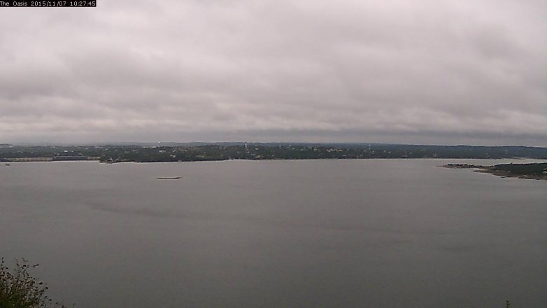 Lake Travis webcam, November 7, 2015 9:35 AM CT