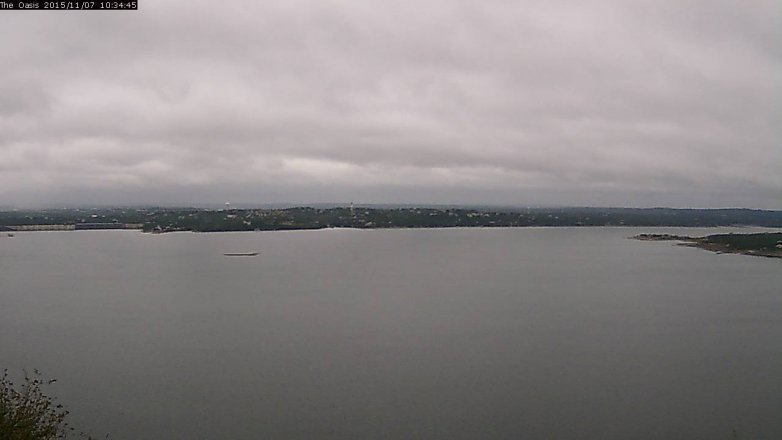 Lake Travis webcam, November 7, 2015 9:40 AM CT