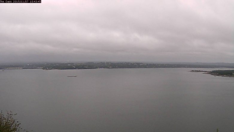 Lake Travis webcam, November 7, 2015 9:50 AM CT