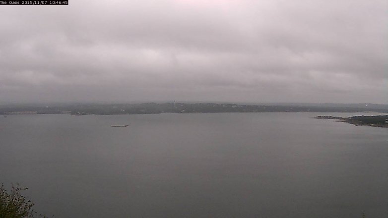 Lake Travis webcam, November 7, 2015 9:55 AM CT