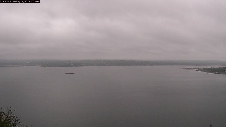 Lake Travis webcam, November 7, 2015 10:10 AM CT