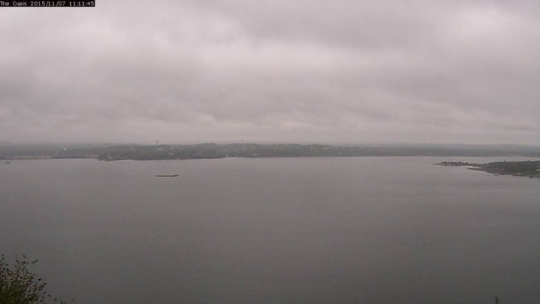 Lake Travis webcam, November 7, 2015 10:20 AM CT