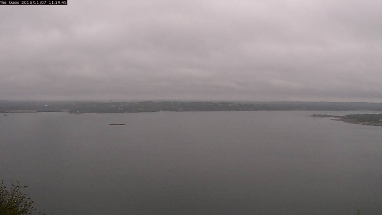 Lake Travis webcam, November 7, 2015 10:25 AM CT