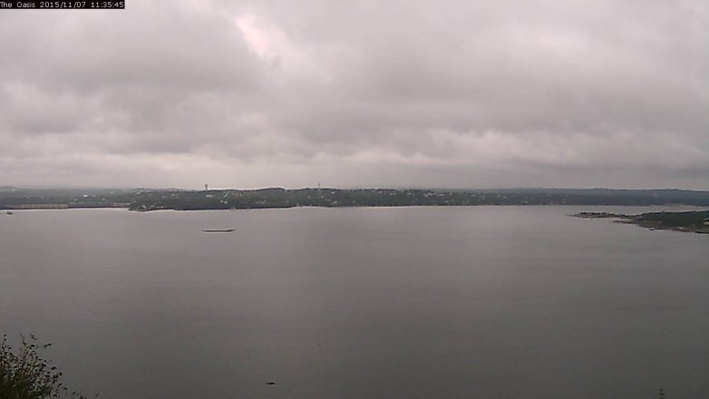 Lake Travis webcam, November 7, 2015 10:40 AM CT