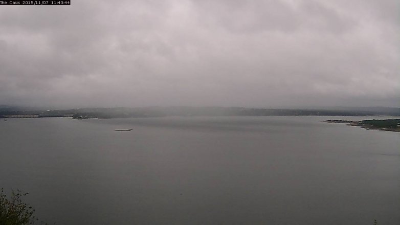 Lake Travis webcam, November 7, 2015 10:50 AM CT