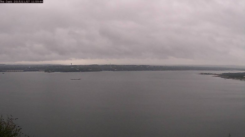 Lake Travis webcam, November 7, 2015 11:05 AM CT