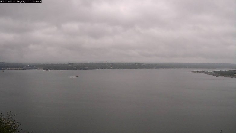Lake Travis webcam, November 7, 2015 11:25 AM CT