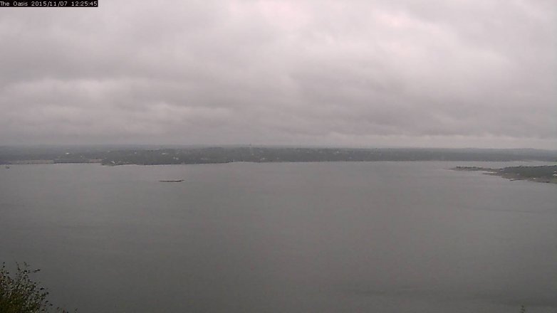 Lake Travis webcam, November 7, 2015 11:30 AM CT