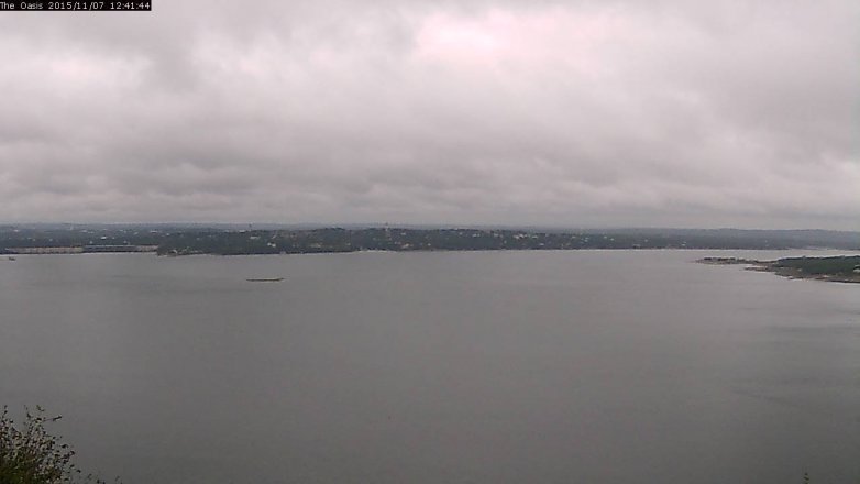 Lake Travis webcam, November 7, 2015 11:50 AM CT