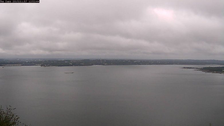 Lake Travis webcam, November 7, 2015 12:00 PM CT