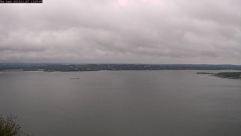 Lake Travis webcam, November 7, 2015 12:10 PM CT