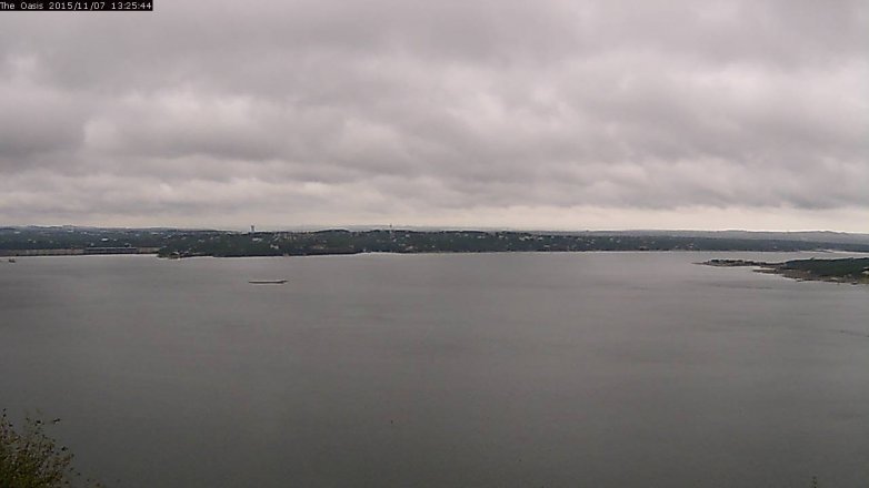 Lake Travis webcam, November 7, 2015 12:30 PM CT