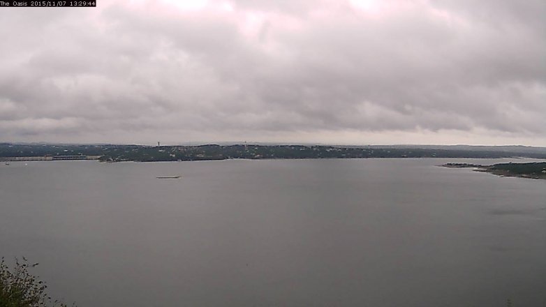Lake Travis webcam, November 7, 2015 12:35 PM CT