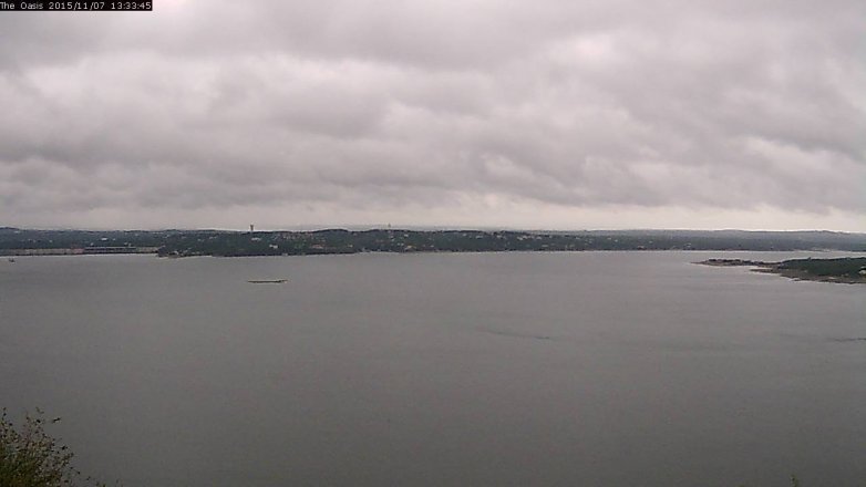 Lake Travis webcam, November 7, 2015 12:40 PM CT