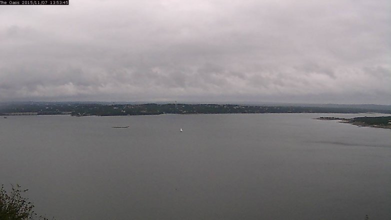 Lake Travis webcam, November 7, 2015 1:00 PM CT